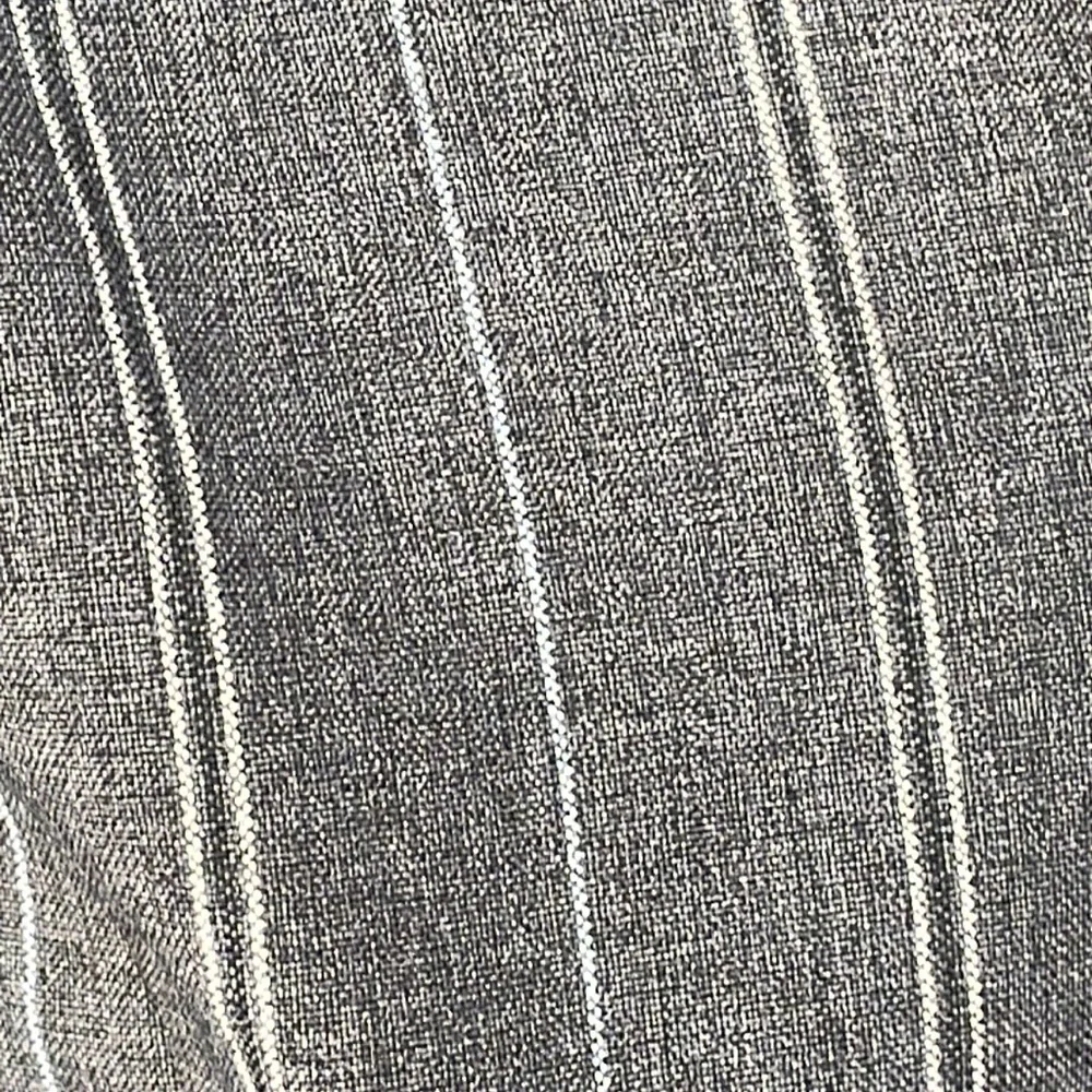 NY & Co Gray Pinstripe Button Down Vest Size 6